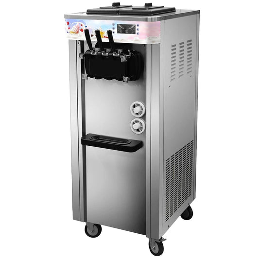 Softeismaschine 3 Geschmacksrichtungen ZHIMAI S20B 20L/h gewerblich Edelstahl LCD Display