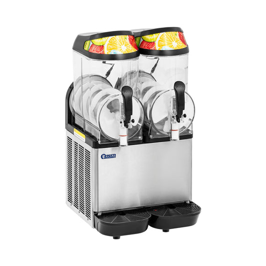 Slush Maschine gewerblich 2×12L Royal Catering RCSL 2/12A 680W LED Digital Edelstahl Gastronomie