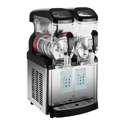 Slush Maschine 2×8L Royal Catering RCSL 2/6ICE gewerblich 450W LED Digital -7 bis +7°C
